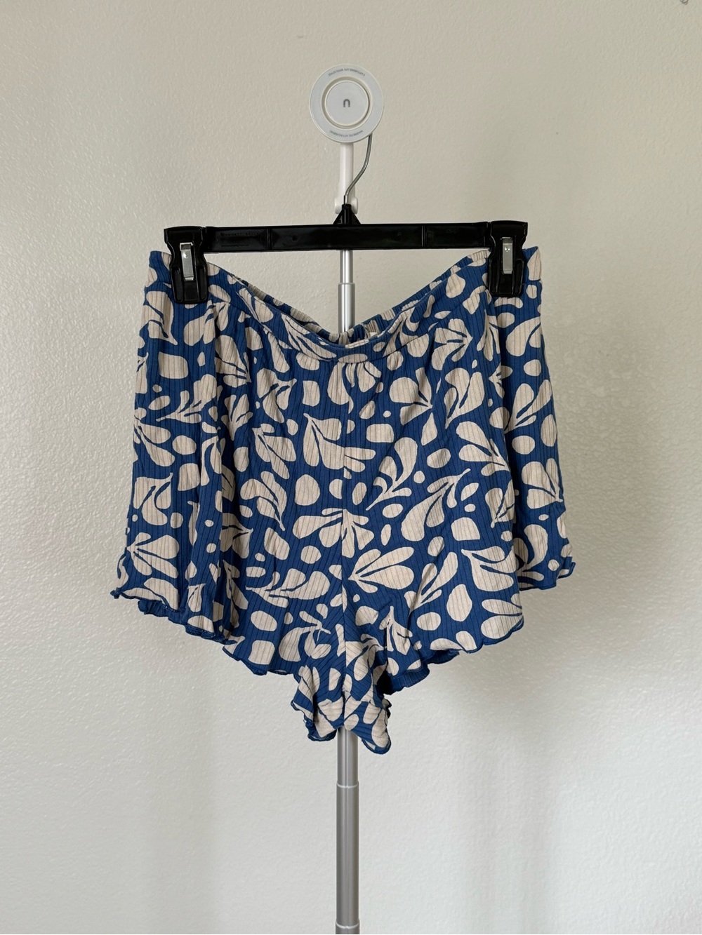 Rip Curl X Ty Williams Blue Shorts with Cream Leaf Print